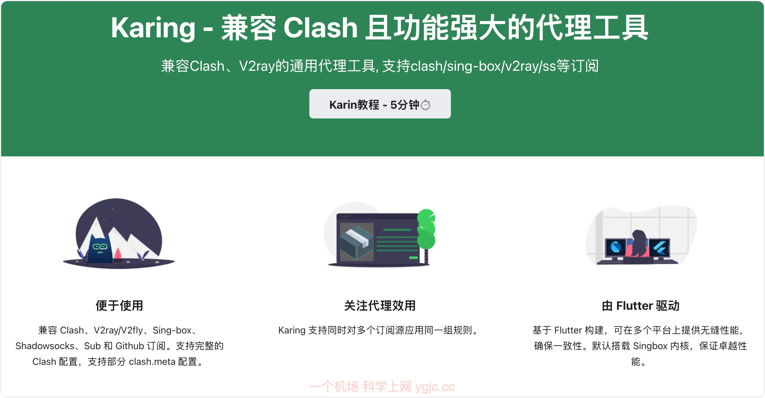 推荐免费的Karing，新手可以直接上手